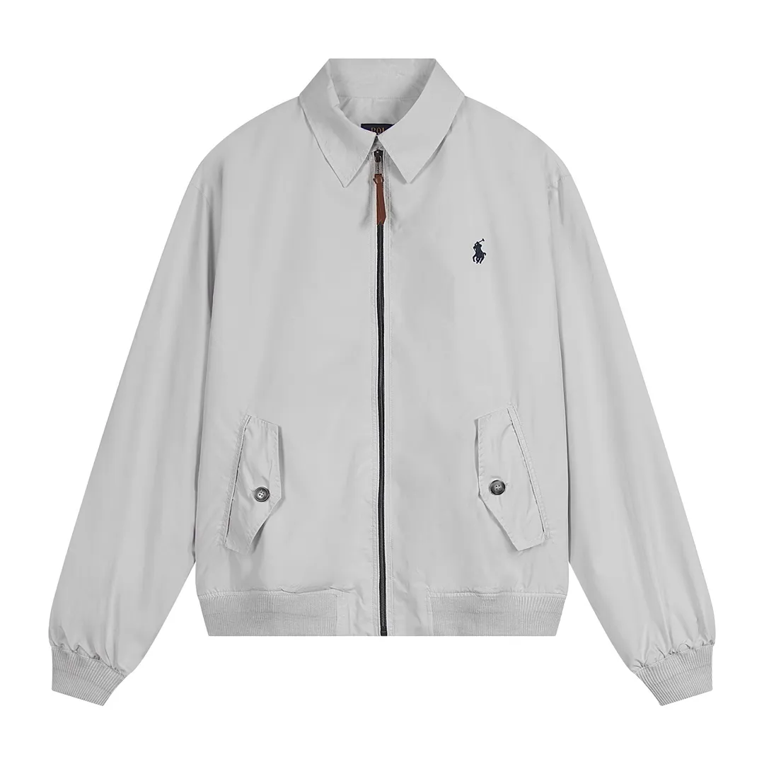 P316 Color: black/light card/off-white Size: S M L Customized two-color webbing strip on the back collar, with zippered side pockets inside ✅ - POLO brand zipper, genuine leather zipper piece, dark and light two-color buttons ✅ - RL25SS new jacket fabric is made of lightweight polyester fiber, windproof and waterproof, lighter, suitable for travel or daily outdoor sports, simple line design and wide and neat tailoring, unisex style for both men and women, good for commuting, classic and durable